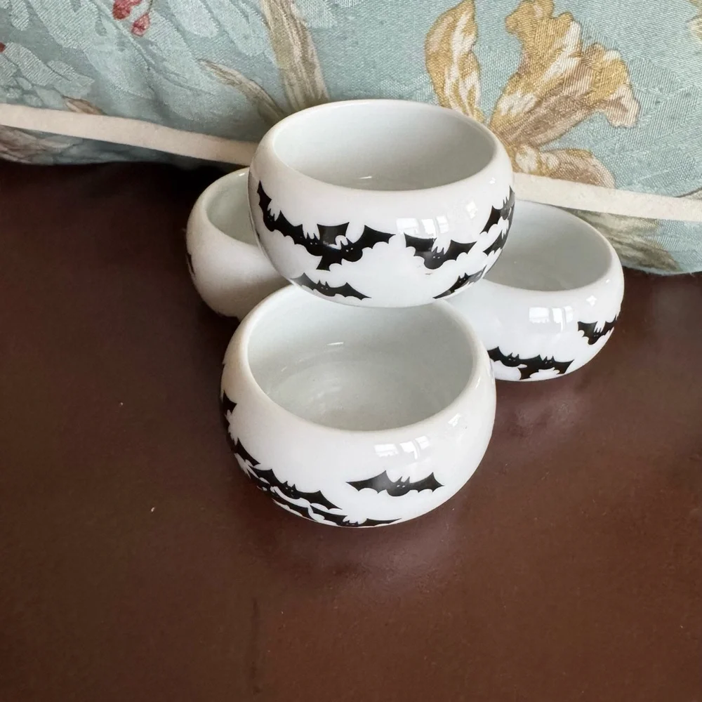 Halloween‎ Set of 4 Bat Tea Light Holders